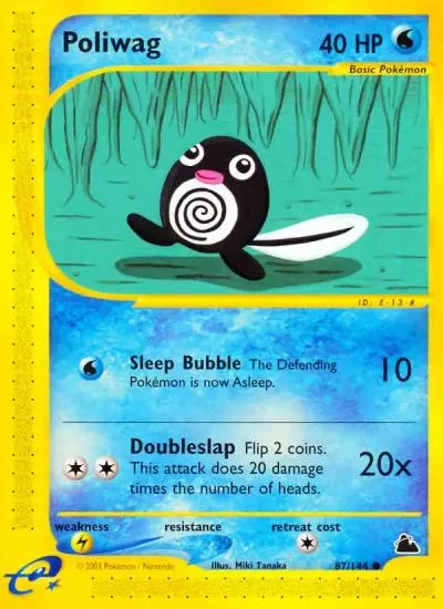 Poliwag 87/144 Skyridge Pokemon card