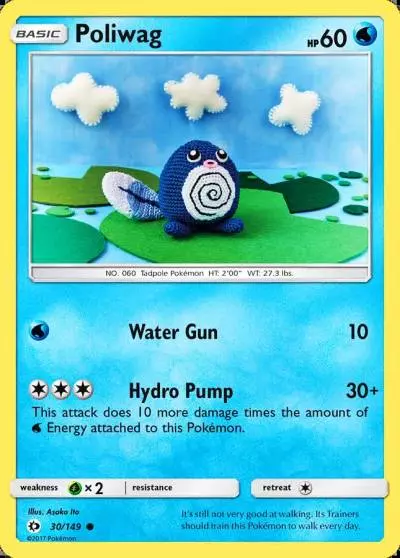 Poliwag 30/149 Sun & Moon Pokemon card