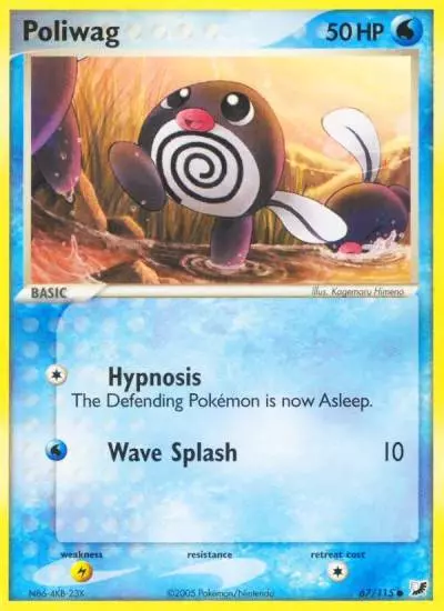 Poliwag 67/115 Unseen Forces Pokemon card