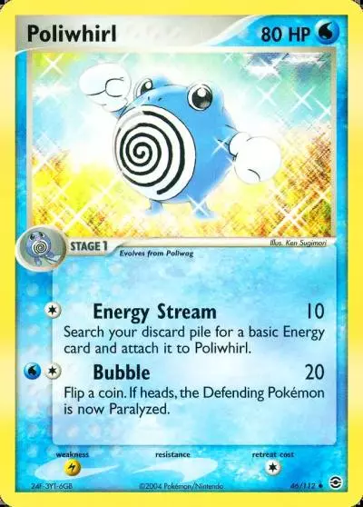 Poliwhirl 46/112 FireRed & LeafGreen Pokemon card