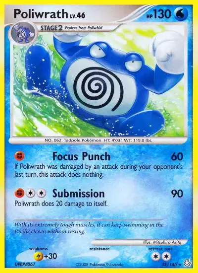 Poliwrath 35/146 Legends Awakened Pokemon card