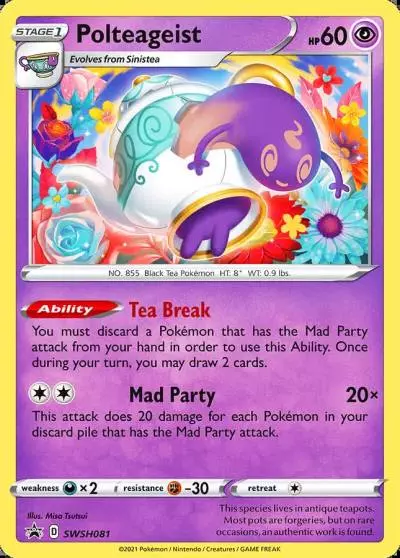 Polteageist SWSH081/307 SWSH Black Star Promos Pokemon card