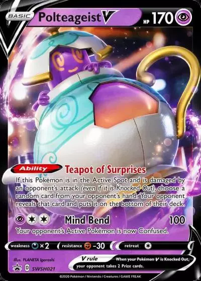 Polteageist V SWSH021/307 SWSH Black Star Promos Pokemon card