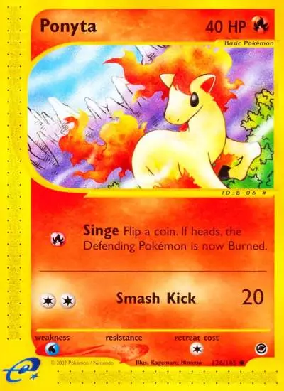 Ponyta 126/165 Expedition Base Set Pokemon card