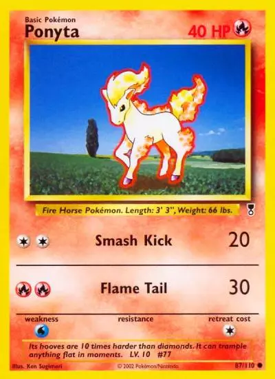 Ponyta 87/110 Legendary Collection Pokemon card