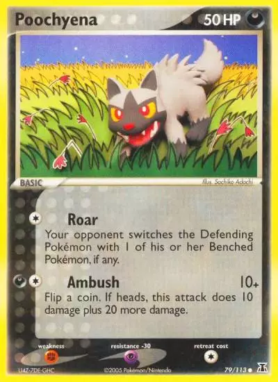 Poochyena 79/113 Delta Species Pokemon card