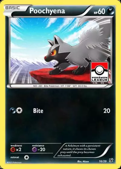 Poochyena 16/39 Kalos Starter Set Pokemon card