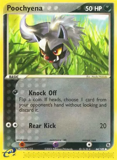 Poochyena 64/109 Ruby & Sapphire Pokemon card