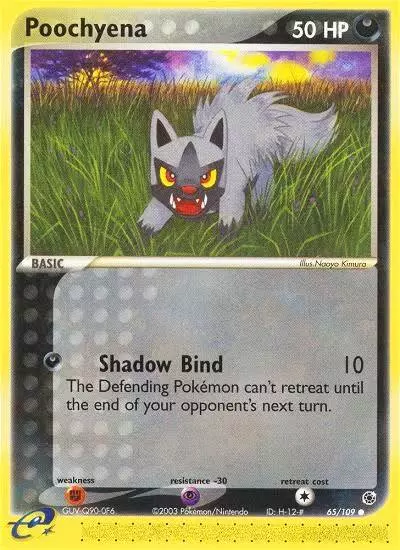 Poochyena 65/109 Ruby & Sapphire Pokemon card