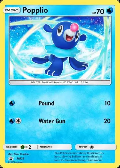 Popplio SM24/248 SM Black Star Promos Pokemon card