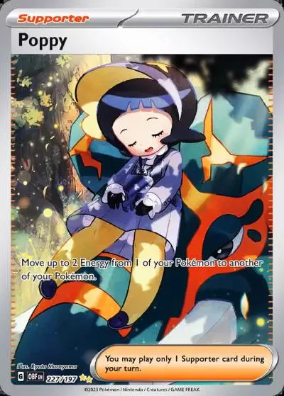 Poppy 227/197 Obsidian Flames Pokemon card