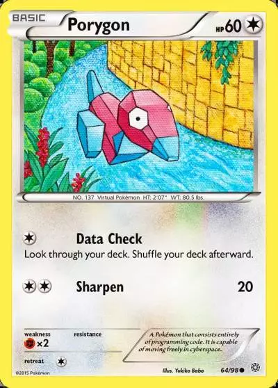 Porygon 64/98 Ancient Origins Pokemon card