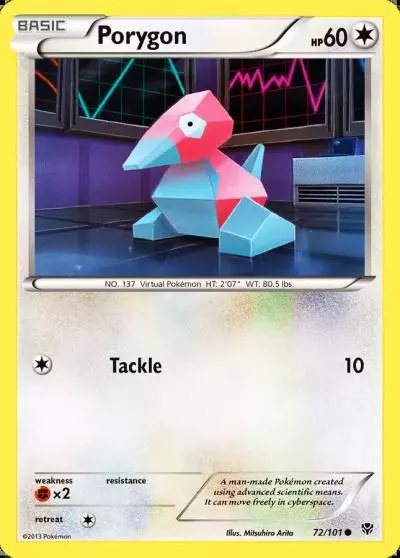 Porygon 72/101 Plasma Blast Pokemon card