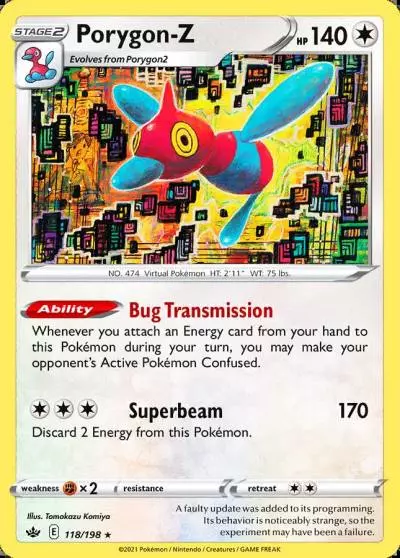 Porygon-Z 118/198 Chilling Reign Pokemon card