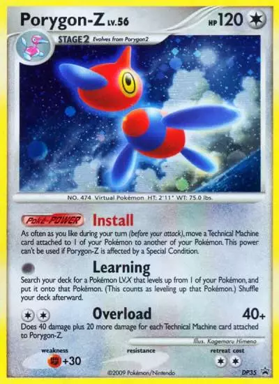 Porygon-Z DP35/56 DP Black Star Promos Pokemon card