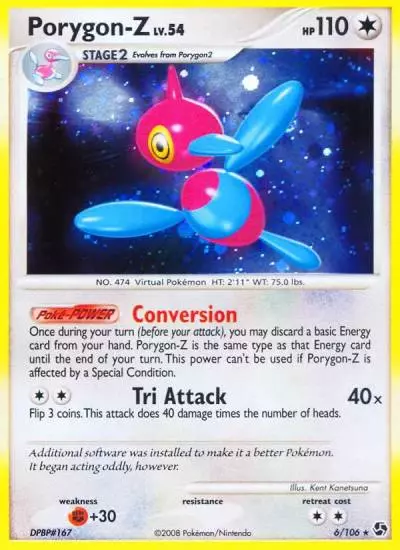 Porygon-Z 6/106 Great Encounters Pokemon card