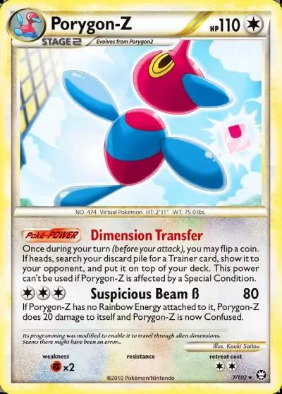 Porygon-Z 7/102 HS—Triumphant Pokemon card