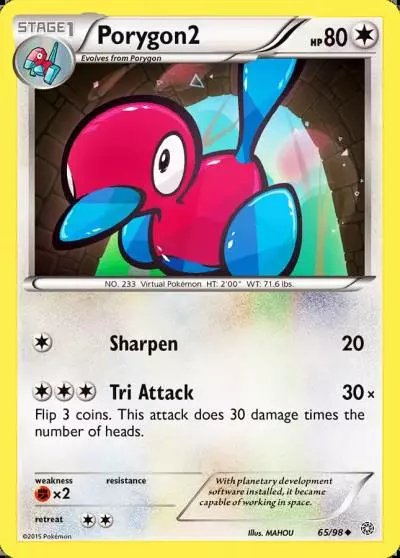 Porygon2 65/98 Ancient Origins Pokemon card