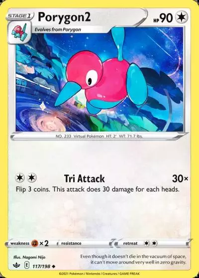 Porygon2 117/198 Chilling Reign Pokemon card