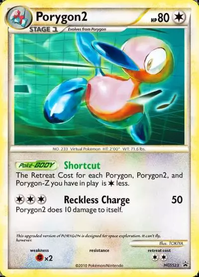 Porygon2 HGSS23/25 HGSS Black Star Promos Pokemon card