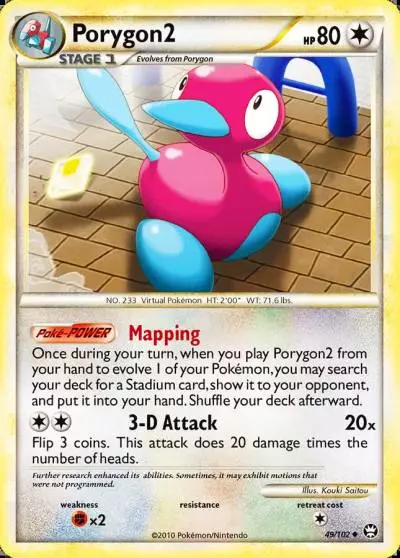 Porygon2 49/102 HS—Triumphant Pokemon card