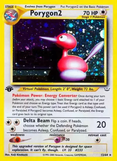 Porygon2 12/64 Neo Revelation Pokemon card
