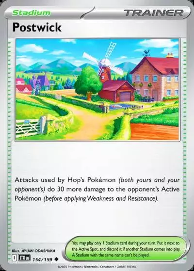 Postwick 154/159 Journey Together Pokemon card