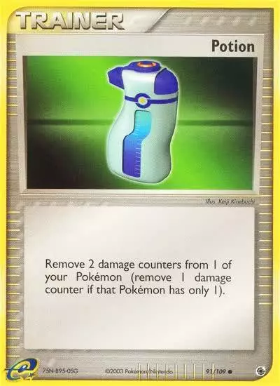 Potion 91/109 Ruby & Sapphire Pokemon card