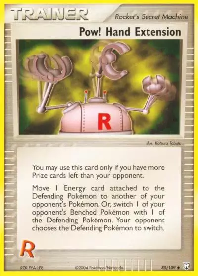 Pow! Hand Extension 85/109 Team Rocket Returns Pokemon card