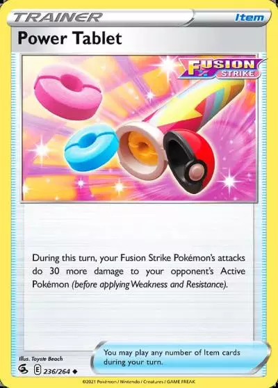 Power Tablet 236/264 Fusion Strike Pokemon card