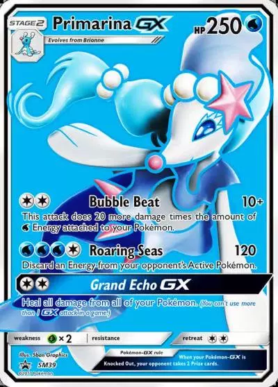 Primarina-GX SM39/248 SM Black Star Promos Pokemon card