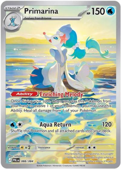 Primarina 88/84 Pitch Black Pokemon card
