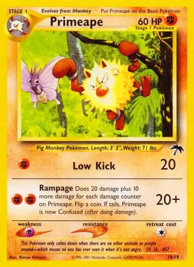 Primeape 18/18 Southern Islands Pokemon card