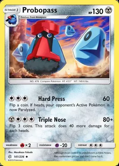 Probopass 141/236 Cosmic Eclipse Pokemon card