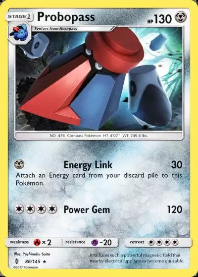 Probopass 86/145 Guardians Rising Pokemon card