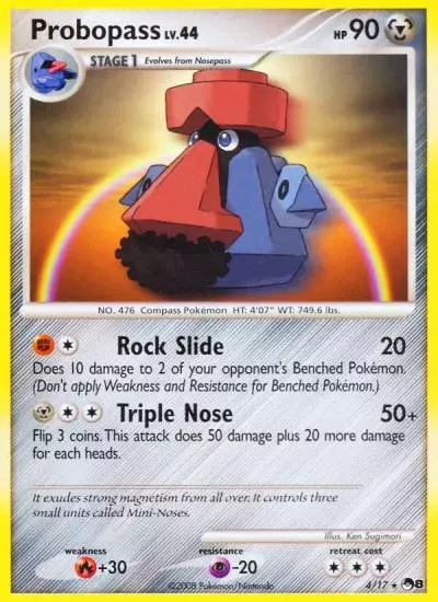Probopass 4/17 POP Series 8 Pokemon card
