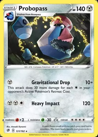 Probopass 131/192 Rebel Clash Pokemon card