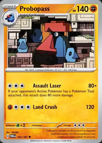 Probopass 102/167 Twilight Masquerade Pokemon card