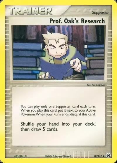 Prof. Oak's Research 98/112 FireRed & LeafGreen Pokemon card