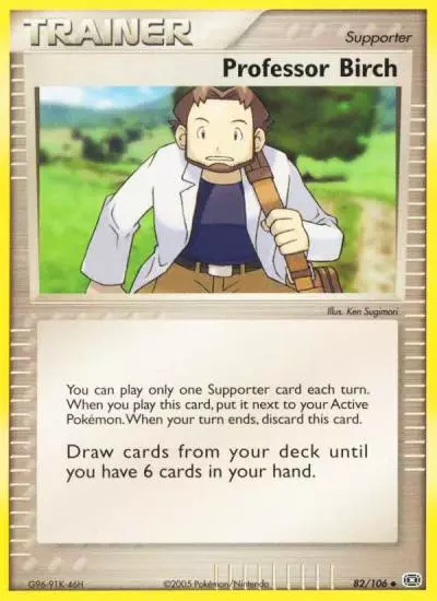 Professor Birch 82/106 Emerald Pokemon card