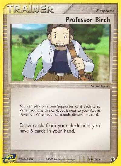 Professor Birch 89/109 Ruby & Sapphire Pokemon card