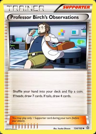 Professor Birch's Observations 134/160 Primal Clash Pokemon card