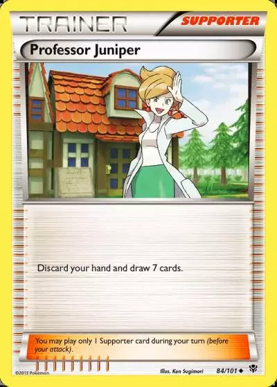 Professor Juniper 84/101 Plasma Blast Pokemon card