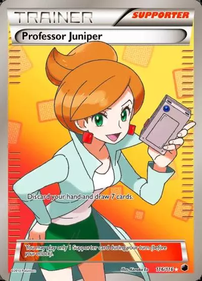 Professor Juniper 116/116 Plasma Freeze Pokemon card
