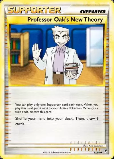 Professor Oak's New Theory 83/95 Call of Legends Pokemon card