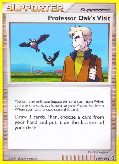 Professor Oak's Visit 122/132 Secret Wonders Pokemon card