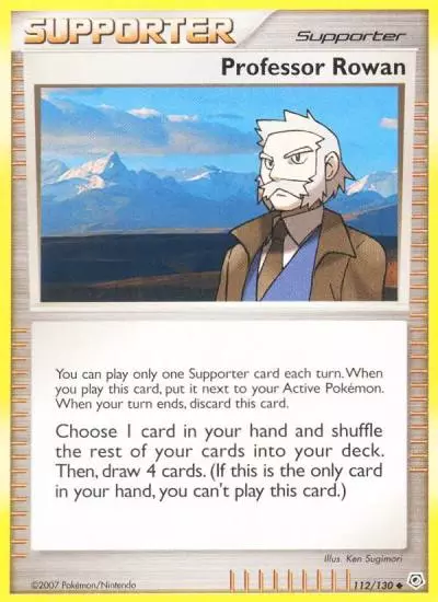 Professor Rowan 112/130 Diamond & Pearl Pokemon card