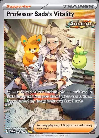 Professor Sada's Vitality 256/182 Paradox Rift Pokemon card