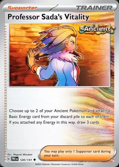 Professor Sada's Vitality 120/131 Prismatic Evolutions Pokemon card