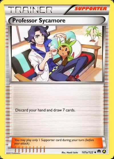 Professor Sycamore 107a/122 BREAKpoint Pokemon card